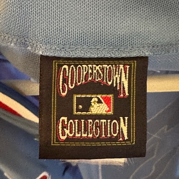 SOLD Vintage Texas Rangers Nolan Ryan Majestic Cooperstown MLB Light Blue - Picture 4 of 10